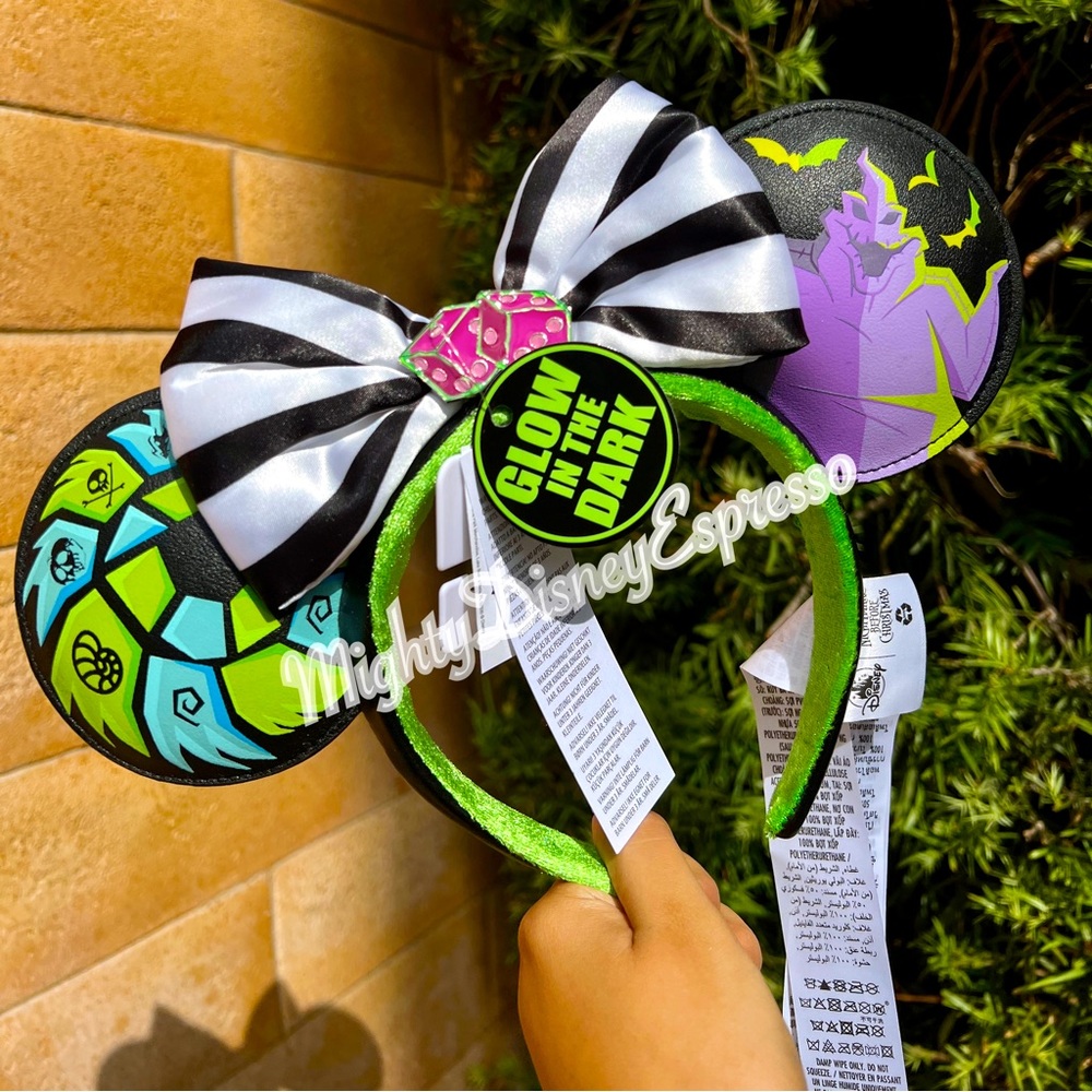 Disney Parks Oogie Boogie Bash 2022 Minnie Ears Headband